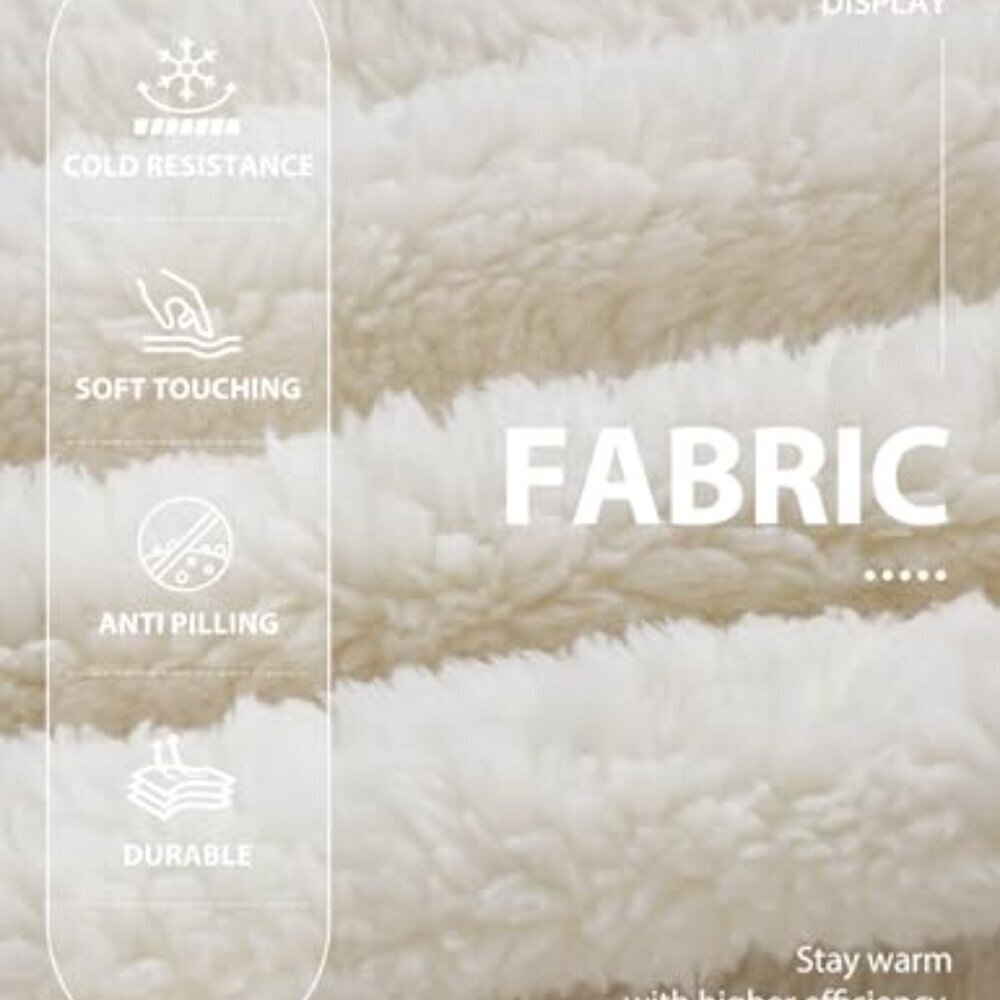 Fleece Pajama Set Cozy Loungewear Hoodie Pants Fuzzy Sleepwear Oversized Chic - Picture 7 of 8